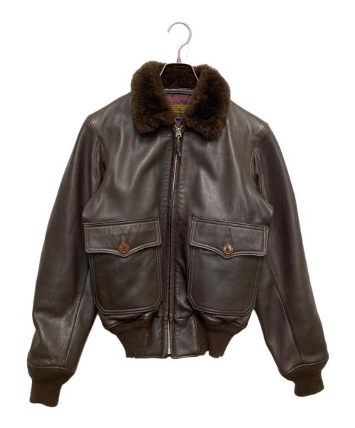 J.A.DUBOW（デュボウ）J.A.DUBOW (デュボウ) REPLICA G-1 FLIGHT JACKET ブラウン サイズ:34の古着・服飾アイテム