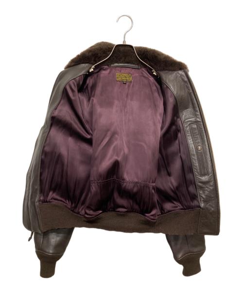 J.A.DUBOW（デュボウ）J.A.DUBOW (デュボウ) REPLICA G-1 FLIGHT JACKET ブラウン サイズ:34の古着・服飾アイテム
