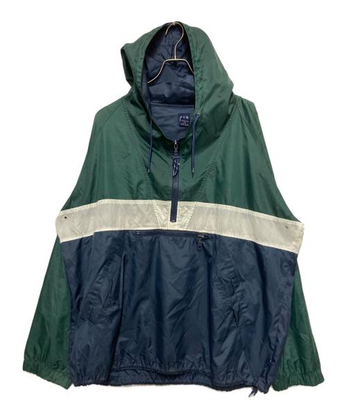 GAP（ギャップ）GAP (ギャップ) アノラックパーカー グリーン×ネイビー サイズ:XLの古着・服飾アイテム