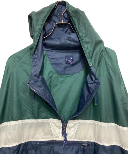 GAP（ギャップ）GAP (ギャップ) アノラックパーカー グリーン×ネイビー サイズ:XLの古着・服飾アイテム