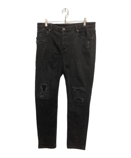Ksubi（スビ）Ksubi (スビ) ダメージ加工デニムパンツ ブラック サイズ:	SIZE 38の古着・服飾アイテム