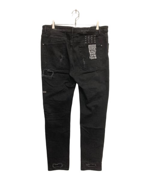 Ksubi（スビ）Ksubi (スビ) ダメージ加工デニムパンツ ブラック サイズ:	SIZE 38の古着・服飾アイテム