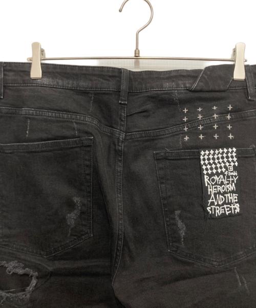 Ksubi（スビ）Ksubi (スビ) ダメージ加工デニムパンツ ブラック サイズ:	SIZE 38の古着・服飾アイテム