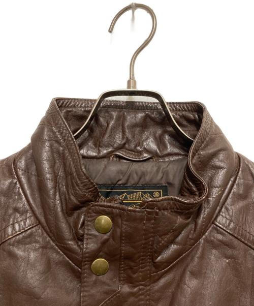 Eddie Bauer（エディーバウアー）Eddie Bauer (エディーバウアー) 80’s レザーダウンベスト ブラウン サイズ:Lの古着・服飾アイテム