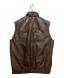 Eddie Bauer (エディーバウアー) 80’s レザーダウンベスト ブラウン サイズ:L：13000円