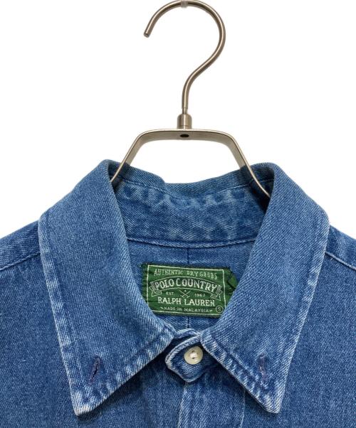 POLO COUNTRY（ポロカントリー）POLO COUNTRY (ポロカントリー) デニムシャツ インディゴ サイズ:Sの古着・服飾アイテム