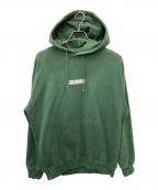 X-LARGEエクストララージ）の古着「CHENILLE SLANTED OG HOODED」｜グリーン