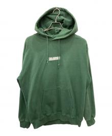 X-LARGE（エクストララージ）の古着「CHENILLE SLANTED OG HOODED」｜グリーン