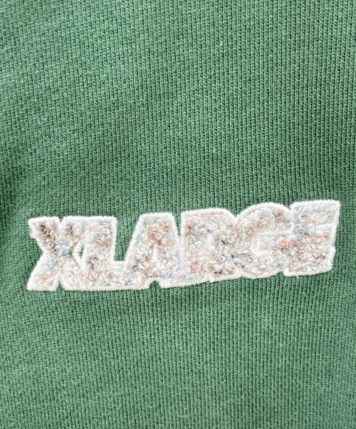 X-LARGE（エクストララージ）X-LARGE (エクストララージ) CHENILLE SLANTED OG HOODED グリーン サイズ:Ⅼの古着・服飾アイテム