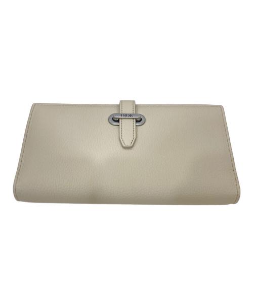 Dior（ディオール）Dior (ディオール) バーティカル 2つ折りウォレット ベージュの古着・服飾アイテム