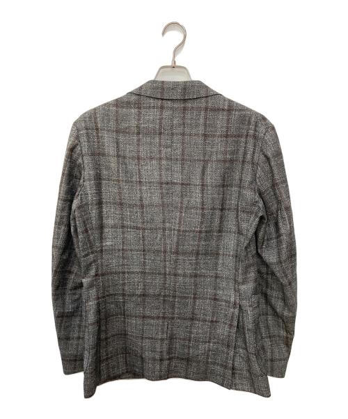 ANGLAIS（アングレー）ANGLAIS (アングレー) カシミヤシルクブレンドテーラードジャケット ブラウン サイズ:48の古着・服飾アイテム