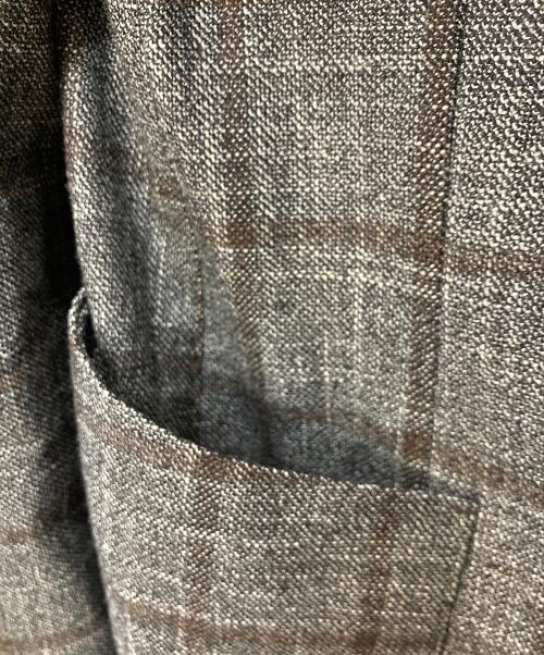 ANGLAIS（アングレー）ANGLAIS (アングレー) カシミヤシルクブレンドテーラードジャケット ブラウン サイズ:48の古着・服飾アイテム