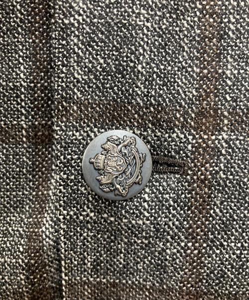 ANGLAIS（アングレー）ANGLAIS (アングレー) カシミヤシルクブレンドテーラードジャケット ブラウン サイズ:48の古着・服飾アイテム
