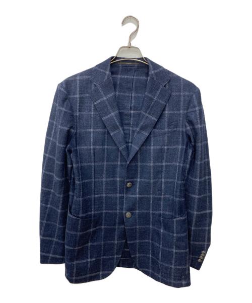ANGLAIS（アングレー）ANGLAIS (アングレー) カシミヤシルクブレンドテーラードジャケット ネイビー サイズ:48の古着・服飾アイテム