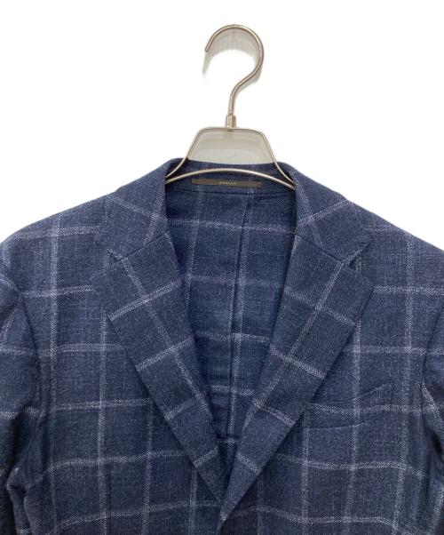 ANGLAIS（アングレー）ANGLAIS (アングレー) カシミヤシルクブレンドテーラードジャケット ネイビー サイズ:48の古着・服飾アイテム