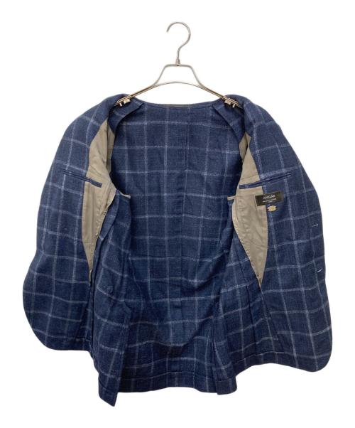 ANGLAIS（アングレー）ANGLAIS (アングレー) カシミヤシルクブレンドテーラードジャケット ネイビー サイズ:48の古着・服飾アイテム