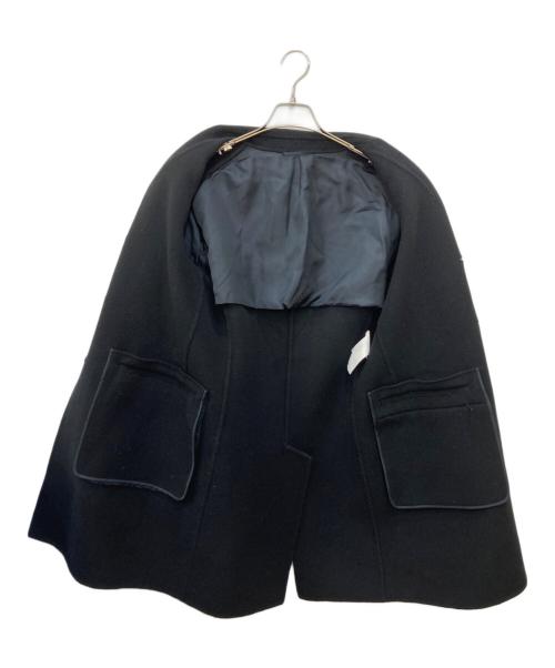 JIL SANDER（ジルサンダー）JIL SANDER (ジルサンダー) バイカラーウールコート ブルー×ブラック サイズ:44の古着・服飾アイテム