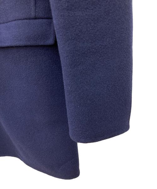 JIL SANDER（ジルサンダー）JIL SANDER (ジルサンダー) バイカラーウールコート ブルー×ブラック サイズ:44の古着・服飾アイテム