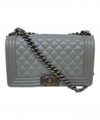 CHANEL×BOY CHANELシャネル）の古着「チェーンショルダーバッグ」｜グレー