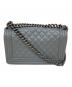 CHANEL (シャネル) BOY CHANEL チェーンショルダーバッグ グレー サイズ:ミディアム：350000円