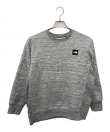 THE NORTH FACE（ザ ノース フェイス）の古着「スクエアロゴクルー」｜グレー