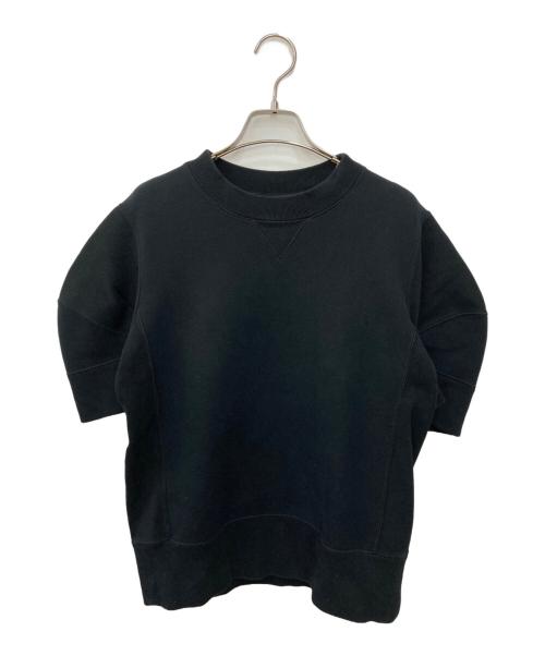 sacai（サカイ）sacai (サカイ) コットン スポンジスウェットプルオーバー ブラック サイズ:2の古着・服飾アイテム