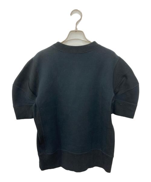 sacai（サカイ）sacai (サカイ) コットン スポンジスウェットプルオーバー ブラック サイズ:2の古着・服飾アイテム