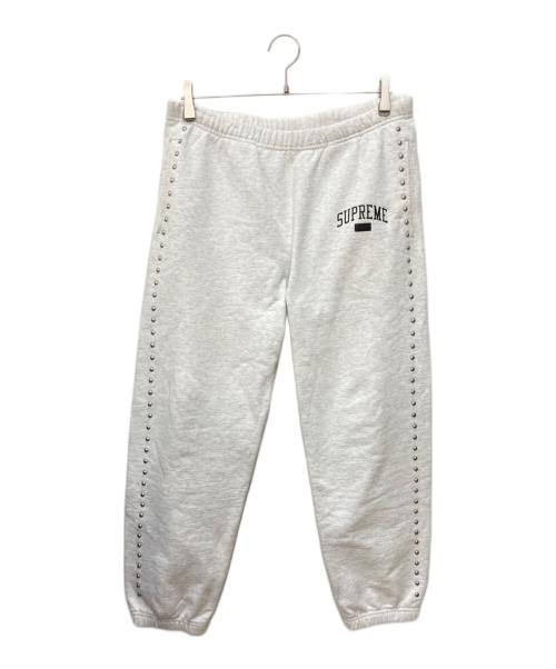 SUPREME（シュプリーム）Supreme (シュプリーム) Studded Sweatpant グレー サイズ:Sの古着・服飾アイテム