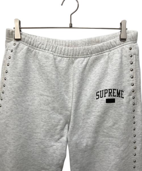 SUPREME（シュプリーム）Supreme (シュプリーム) Studded Sweatpant グレー サイズ:Sの古着・服飾アイテム