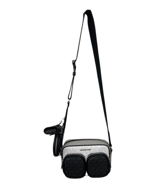 MICHAEL KORS（マイケルコース）MICHAEL KORS (マイケルコース) JET SET ITEM ポケット クロスボディ ウィズ アタッチ ミディアム ホワイト×ブラックの古着・服飾アイテム