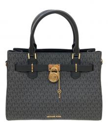 MICHAEL KORS（マイケルコース）の古着「HAMILTON サッチェル ミディアム」｜ブラック