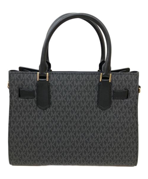 MICHAEL KORS（マイケルコース）MICHAEL KORS (マイケルコース) HAMILTON サッチェル ミディアム ブラックの古着・服飾アイテム