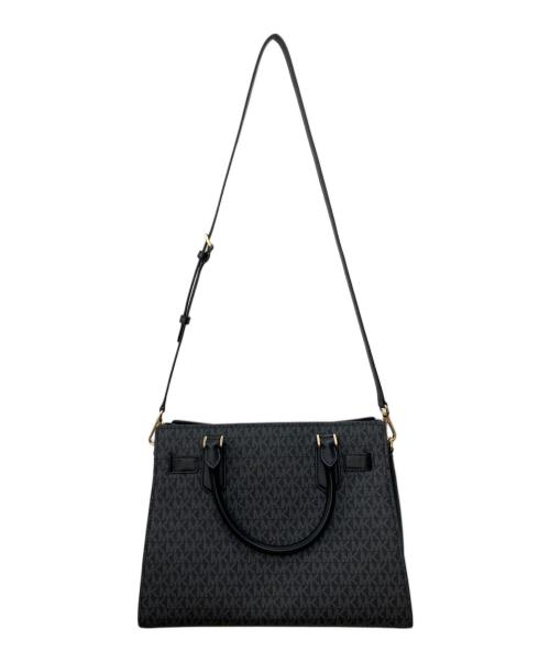 MICHAEL KORS（マイケルコース）MICHAEL KORS (マイケルコース) HAMILTON サッチェル ミディアム ブラックの古着・服飾アイテム