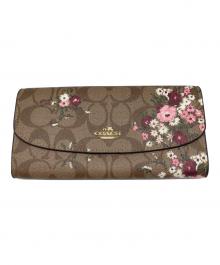 COACH（コーチ）の古着「長財布」｜ブラウン