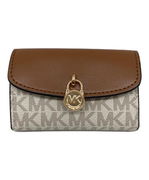 MICHAEL KORS（マイケルコース）MICHAEL KORS (マイケルコース) コンパクトウォレット ブラウンの古着・服飾アイテム
