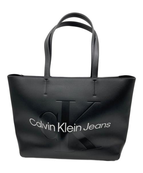 Calvin Klein Jeans（カルバンクラインジーンズ）Calvin Klein Jeans (カルバンクラインジーンズ) トートバッグ ブラックの古着・服飾アイテム