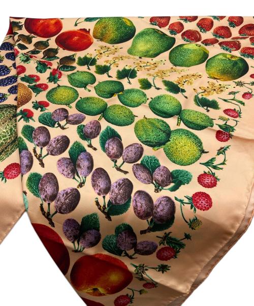 GUCCI（グッチ）GUCCI (グッチ) シルクスカーフ ピンクの古着・服飾アイテム