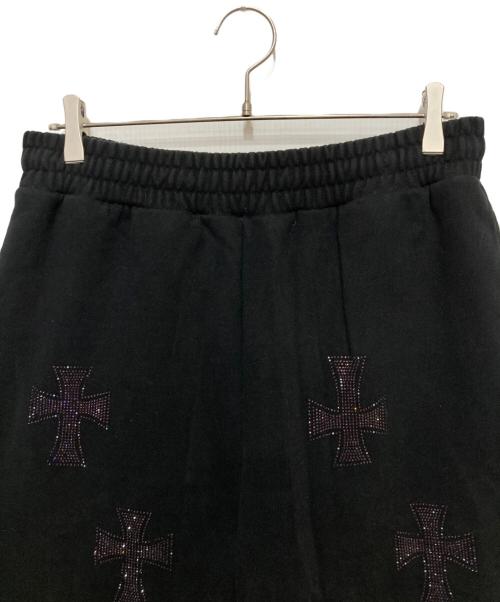 unknown（アンノウン）Unknown (アンノウン) A'GEM/9 (エージェムナイン) Cross Rhinestone Jogger② ブラック サイズ:Lの古着・服飾アイテム