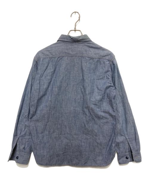 THE FLAT HEAD（ザ・フラットヘッド）THE FLAT HEAD (ザ・フラットヘッド) ワークシャツ インディゴ サイズ:	SIZE 40の古着・服飾アイテム