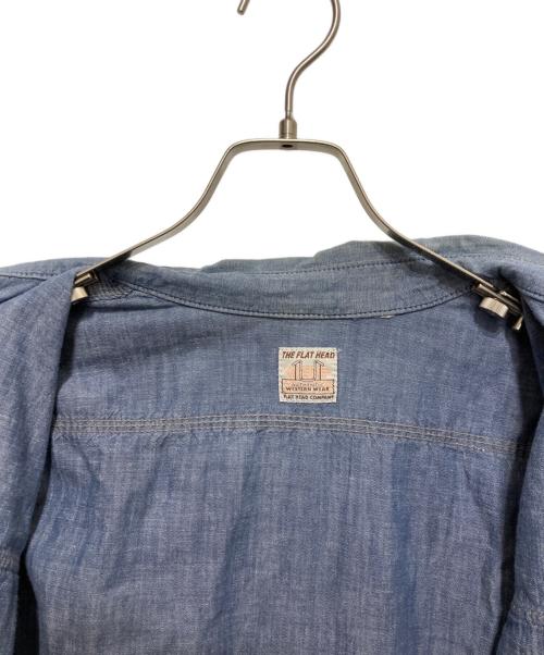 THE FLAT HEAD（ザ・フラットヘッド）THE FLAT HEAD (ザ・フラットヘッド) ワークシャツ インディゴ サイズ:	SIZE 40の古着・服飾アイテム