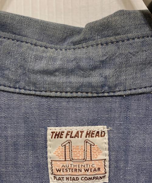 THE FLAT HEAD（ザ・フラットヘッド）THE FLAT HEAD (ザ・フラットヘッド) ワークシャツ インディゴ サイズ:	SIZE 40の古着・服飾アイテム
