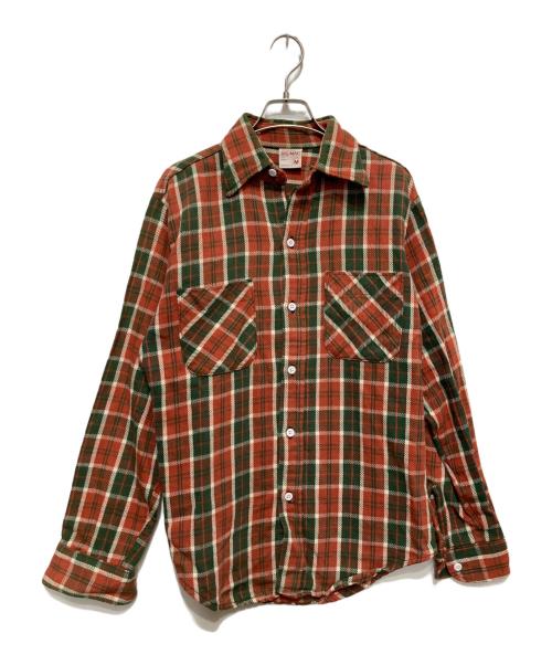 big mac（ビッグマック）big mac (ビッグマック) 70’s チェックネルシャツ レッド サイズ:Mの古着・服飾アイテム