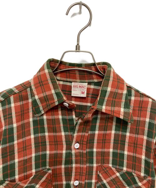 big mac（ビッグマック）big mac (ビッグマック) 70’s チェックネルシャツ レッド サイズ:Mの古着・服飾アイテム