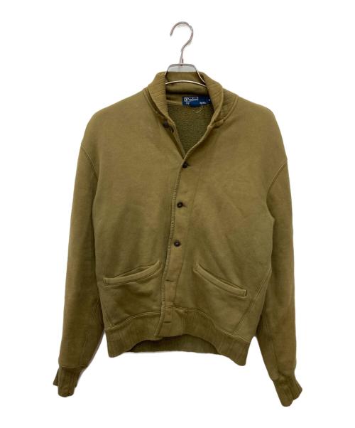 POLO RALPH LAUREN（ポロ・ラルフローレン）POLO RALPH LAUREN (ポロ・ラルフローレン) 90’s ショールカラーカーディガン カーキ サイズ:Mの古着・服飾アイテム