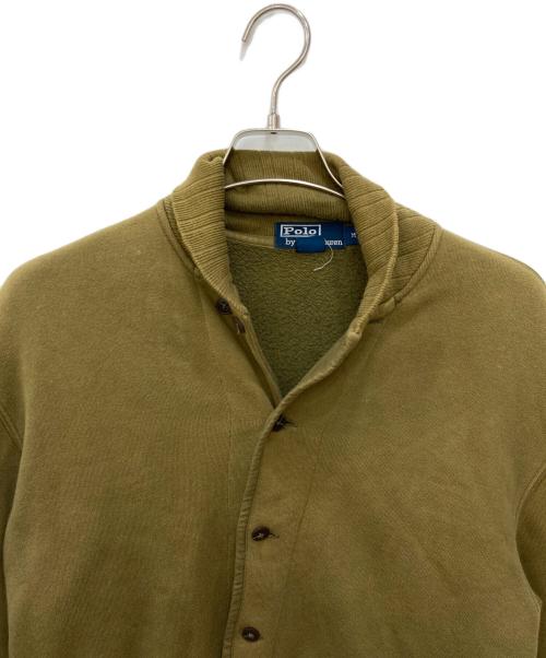 POLO RALPH LAUREN（ポロ・ラルフローレン）POLO RALPH LAUREN (ポロ・ラルフローレン) 90’s ショールカラーカーディガン カーキ サイズ:Mの古着・服飾アイテム