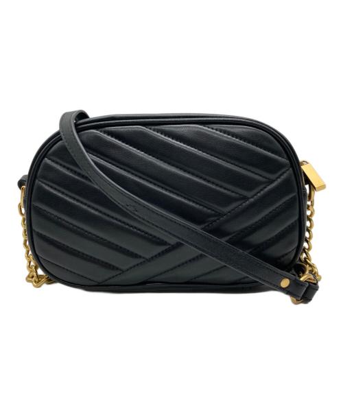 TORY BURCH（トリーバーチ）TORY BURCH (トリーバーチ) キラ シェブロン カメラバッグ ブラックの古着・服飾アイテム