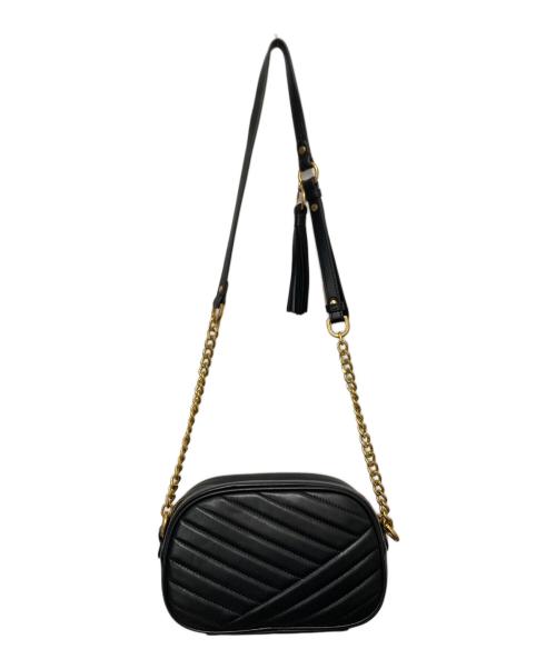 TORY BURCH（トリーバーチ）TORY BURCH (トリーバーチ) キラ シェブロン カメラバッグ ブラックの古着・服飾アイテム