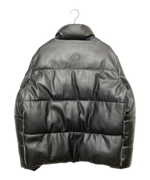 ZARA（ザラ）ZARA (ザラ) LEATHER EFFECT PUFFER JACKET ブラック サイズ:Mの古着・服飾アイテム