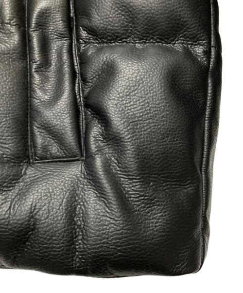 ZARA（ザラ）ZARA (ザラ) LEATHER EFFECT PUFFER JACKET ブラック サイズ:Mの古着・服飾アイテム