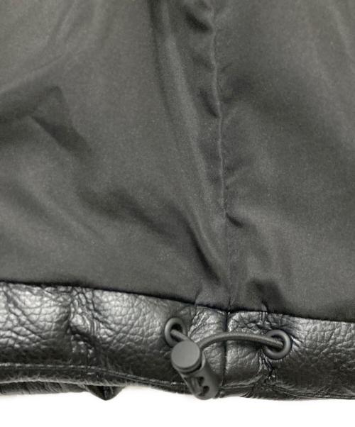 ZARA（ザラ）ZARA (ザラ) LEATHER EFFECT PUFFER JACKET ブラック サイズ:Mの古着・服飾アイテム